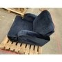 GRADE A2 - Navy Blue Velvet Armchair - Payton