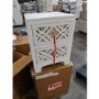 GRADE A2 - Grey Mirrored Boho 2 Drawer Bedside Table - Alexis