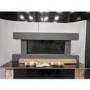 GRADE A2 - Grey Wall Mounted Electric Fireplace Suite with LED Lights - Amberglo