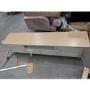 GRADE A2 - Large Grey Solid Wood TV Unit with Storage - TV's up to 77" - Adeline