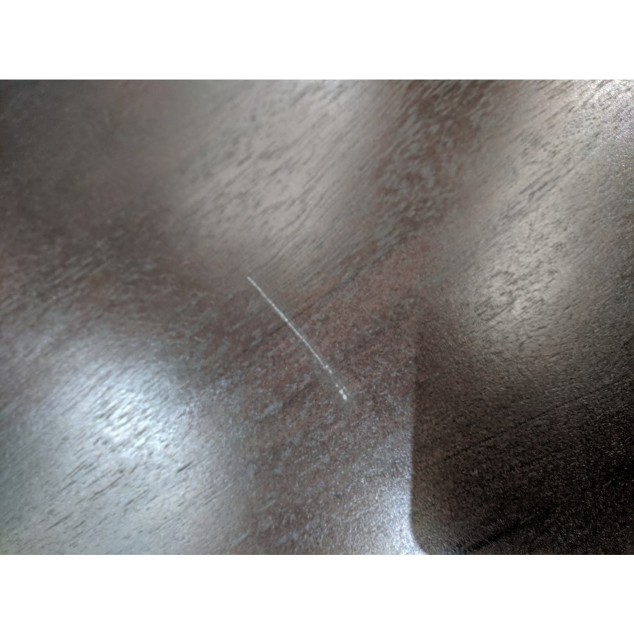 GRADE A2 - Wide Mango Wood Chevron Chest of 6 Drawers with Legs - Jude