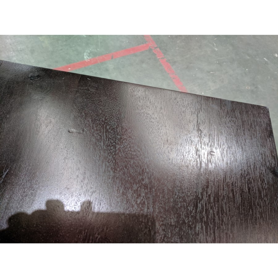 GRADE A2 - Wide Mango Wood Chevron Chest of 6 Drawers with Legs - Jude