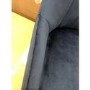 GRADE A2 - Navy Blue Velvet Bar Stool with Back - 77cm - Macie