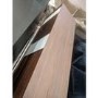 GRADE A2 - Walnut Sideboard with Drawers & Sliding Doors - Briana 