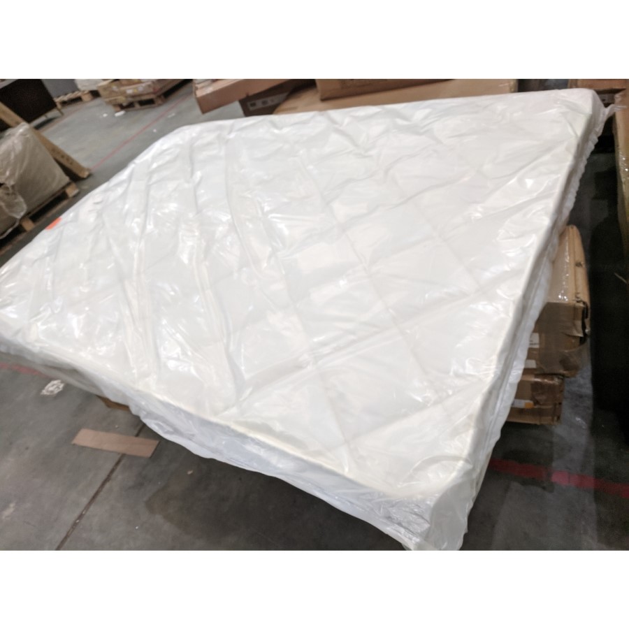 GRADE A2 - Diamond Luxury Quilted Open Coil Spring Mattress - Double