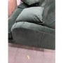 GRADE A2 - Dark Green Velvet 3 Seater Sofa - Payton