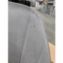 GRADE A2 - Set of 2 Grey Velvet Tub Dining Chairs - Logan