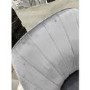 GRADE A2 - Set of 2 Grey Velvet Tub Dining Chairs - Logan