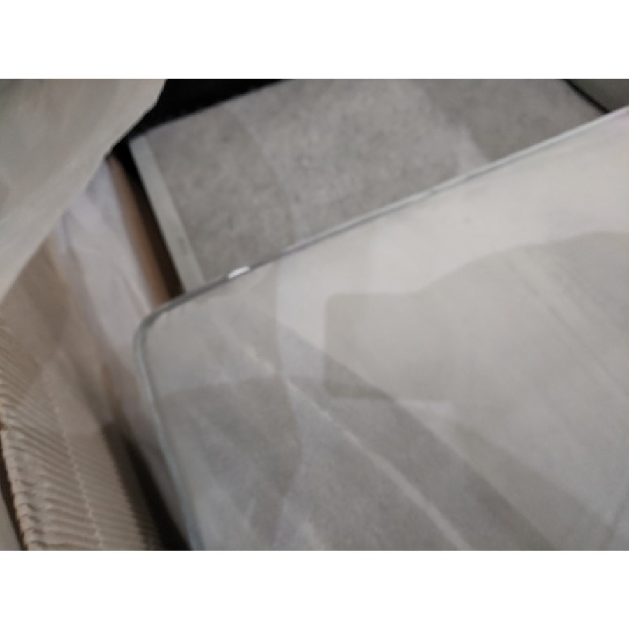 GRADE A2 - Grey 3 Seater L Shaped Sofa in Velvet - Left Hand Facing - Idris