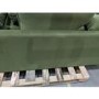 GRADE A2 - High Back 4 Seater Corner Sofa in Olive Green Velvet - Aoife