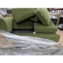 GRADE A2 - High Back 4 Seater Corner Sofa in Olive Green Velvet - Aoife