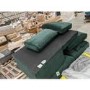 GRADE A2 - 4 Seater Right Hand Facing L Shaped Sofa in Dark Green Velvet - Payton