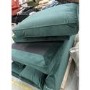 GRADE A2 - 4 Seater Right Hand Facing L Shaped Sofa in Dark Green Velvet - Payton