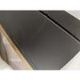 GRADE A2 - Dark Grey Art Deco Dressing Table with 2 Drawers - Maya
