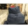 GRADE A2 - Navy Blue Bean Bag Chair in Velvet- Payton