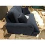 GRADE A2 - Navy Blue Velvet Loveseat - Payton