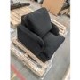 GRADE A2 - Black Velvet Armchair - Payton