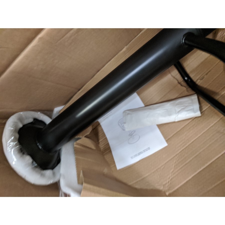 GRADE A2 - Curved Tan Faux Leather Adjustable Bar Stool with Back - Runa