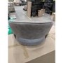 GRADE A2 - Grey Faux Leather Adjustable Bar Stool with Back - Runa