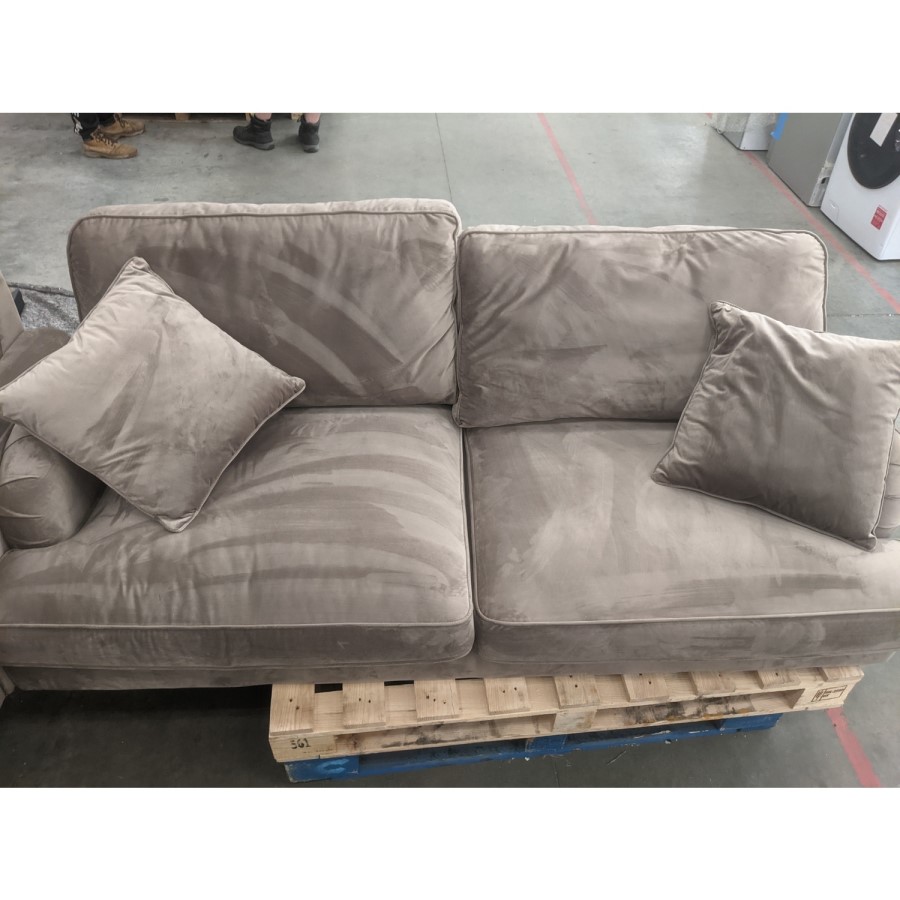 GRADE A2 - Payton 3 Seater Sofa in Mink Velvet