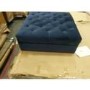 GRADE A2 - Navy Velvet Chesterfield Footstool with Storage - Payton