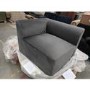 GRADE A2 - Hendrix Grey Velvet Left Corner Section