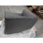 GRADE A2 - Hendrix Grey Velvet Left Corner Section