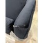 GRADE A2 - Navy Blue Velvet Wingback Armchair - Rupert
