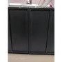 GRADE A2 - Small Black Oak TV Stand with Storage - TV's up to 50" - Helmer