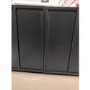 GRADE A2 - Small Black Oak TV Stand with Storage - TV's up to 50" - Helmer