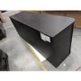 GRADE A2 - Large Black Wooden Sideboard with Drawers - Jarel
