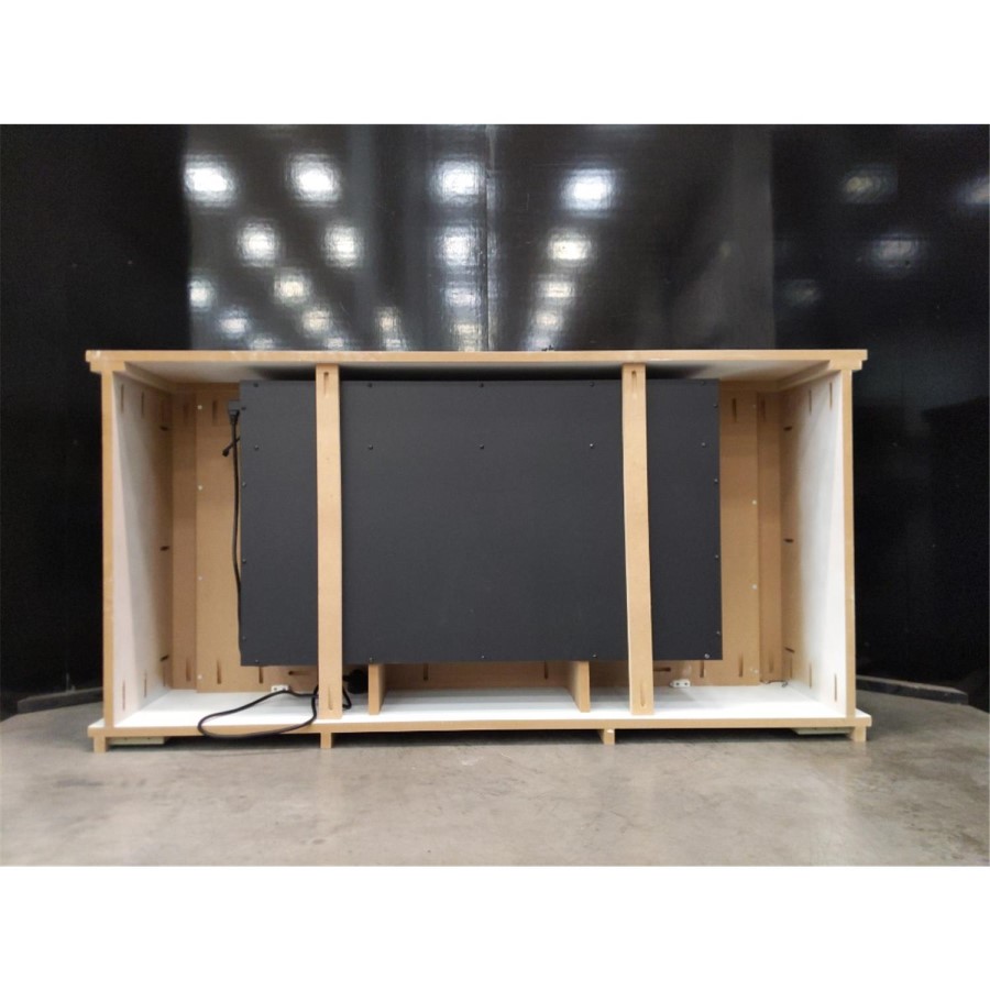 GRADE A3 - Suncrest White Freestanding Electric Fireplace Suite - Kesgrave