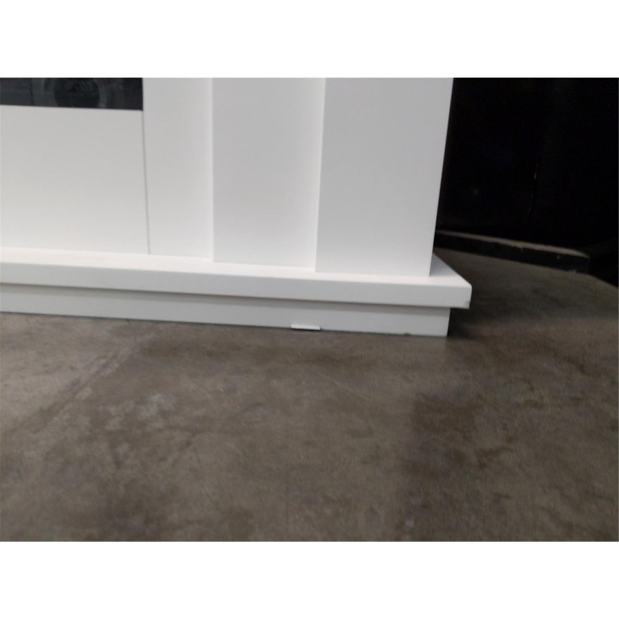 GRADE A3 - Suncrest White Freestanding Electric Fireplace Suite - Kesgrave