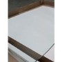 GRADE A2 - Round Glass Dining Table with Black Legs - Seats 4 - Dax