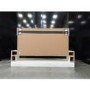 GRADE A3 - White Wall Mounted Electric Fireplace with LED Light Storage Shelf - Amberglo