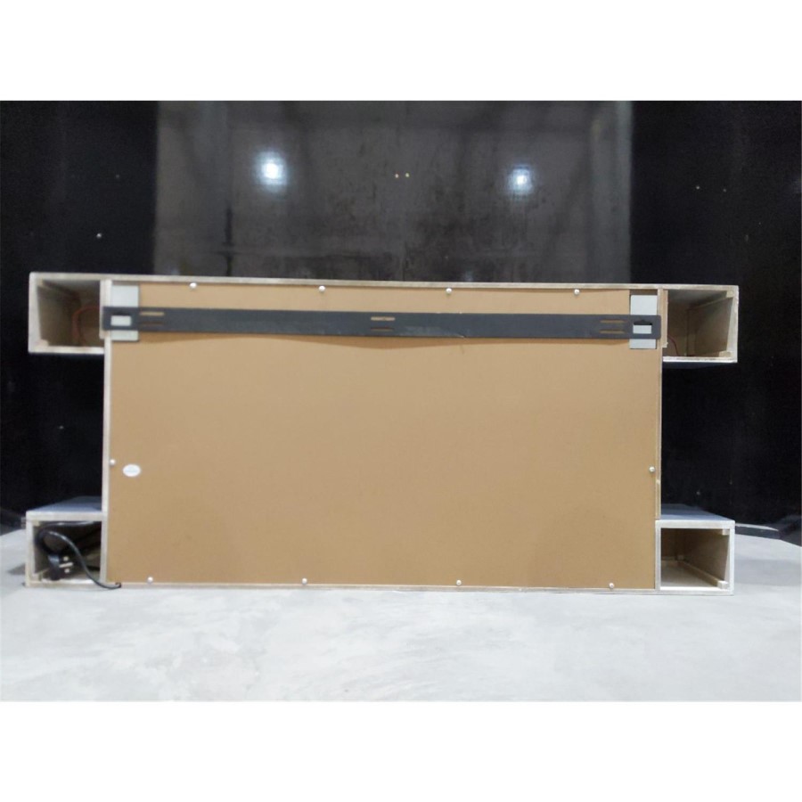 GRADE A3 - Grey Wall Mounted Electric Fireplace with LED Lights 52 inch - Amberglo