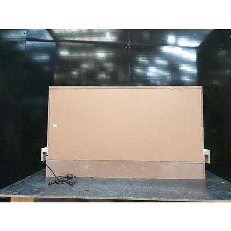 GRADE A3 - White Freestanding Electric Fireplace with LED Lights 48 inch - Amberglo