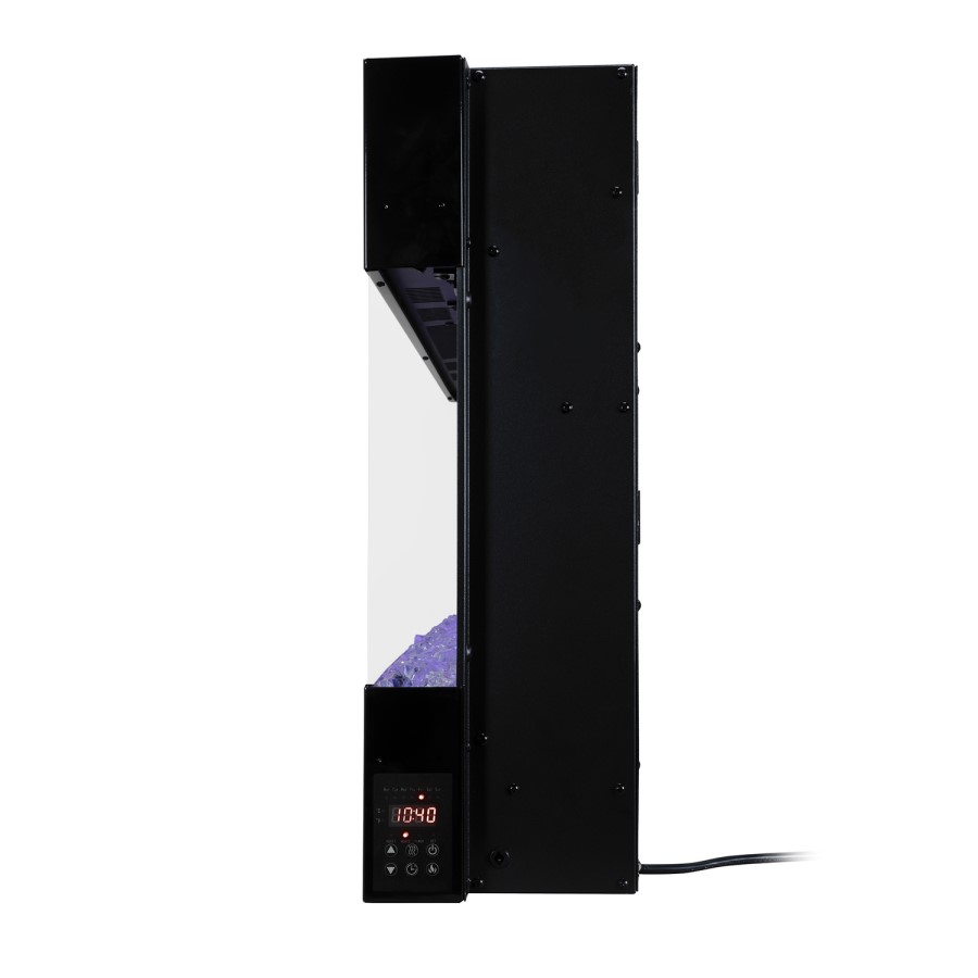 GRADE A1 - 50 Inch Black Built In Electric Fire - Amberglo