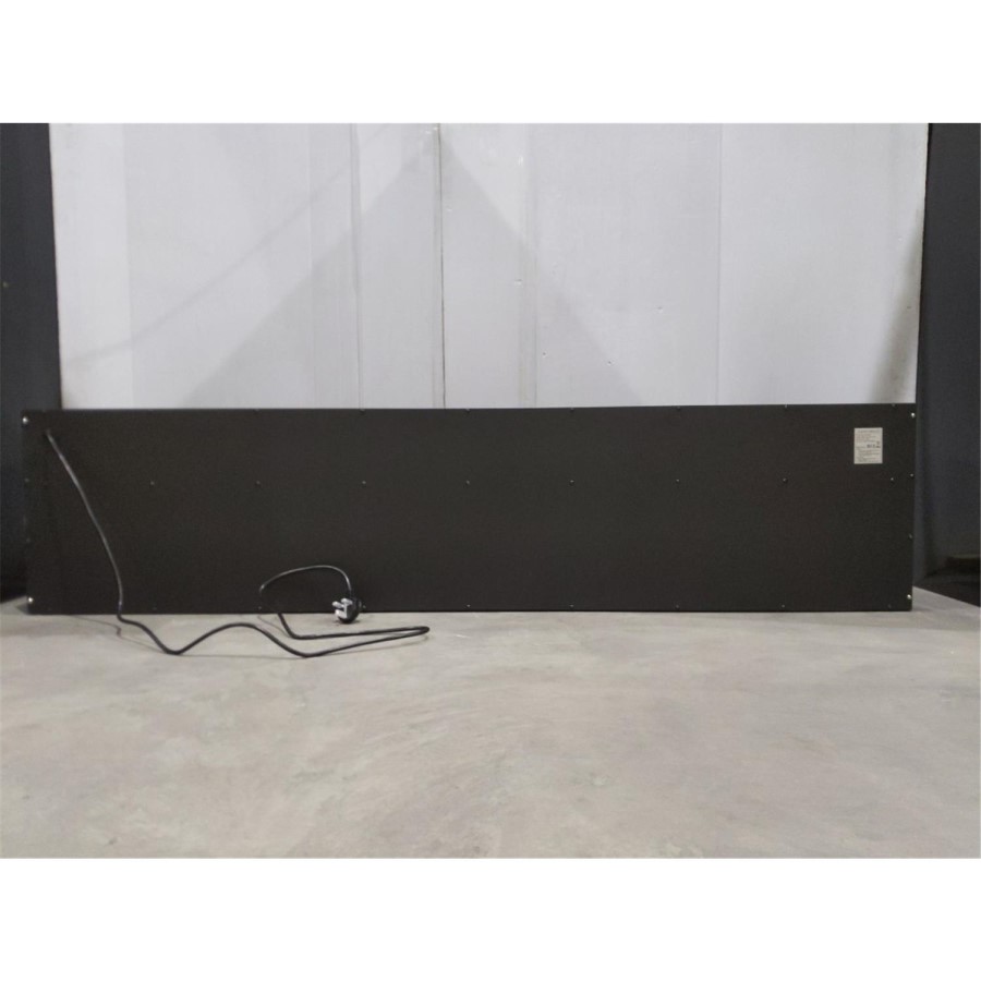 IMPERFECT - Black Inset Media Wall Electric Fireplace 72 inch - Amberglo