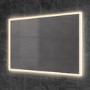 Rectangular LED Bathroom Mirror with Demister 900 x 600mm- HiB Globe 90 