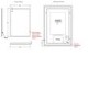 Rectangular LED Bathroom Mirror with Demister 900 x 600mm- HiB Globe 90 