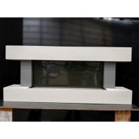 GRADE A3 - White 52inch Wall Mounted Electric Fireplace - AmberGlo