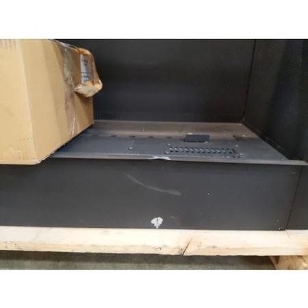 IMPERFECT - Black 39inch Inset Gas Media Wall Fireplace - Sirocco Fires Lux 1000