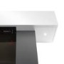 ALMOST PERFECT - White Wall Mounted Electric Fireplace Suite with LED Lights - Amberglo