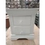 ALMOST PERFECT - Olivia Off White Two Drawer Bedside Table