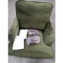 GRADE A2 - Olive Green Velvet Armchair - Payton