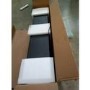 IMPERFECT - Black 50 Inch Inset Media Wall Electric Fireplace with Glass Configurated Front and Sides - Amberglo