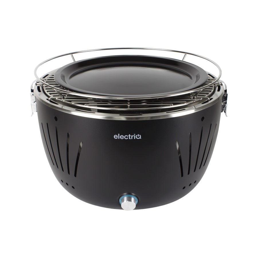 electriQ Portable Smokeless BBQ - Lotus Style with Fan