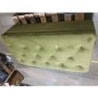 IMPERFECT - Large Olive Green Velvet Bed Footstool - Myles