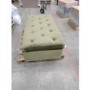 IMPERFECT - Large Olive Green Velvet Bed Footstool - Myles